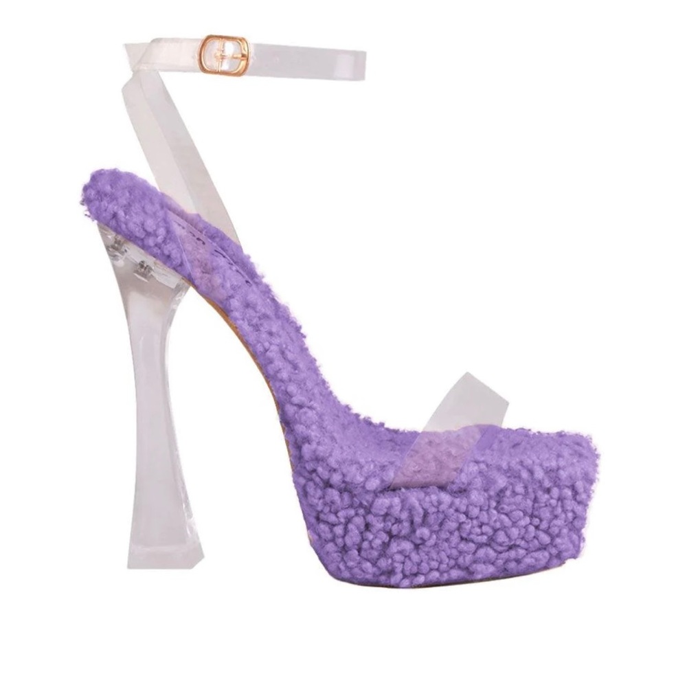 Lemon Drop Privileged Heels Naja Purple Size 11